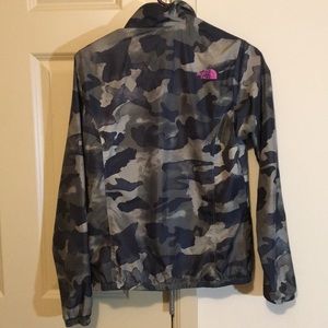 Camo North Face Zip-Up
